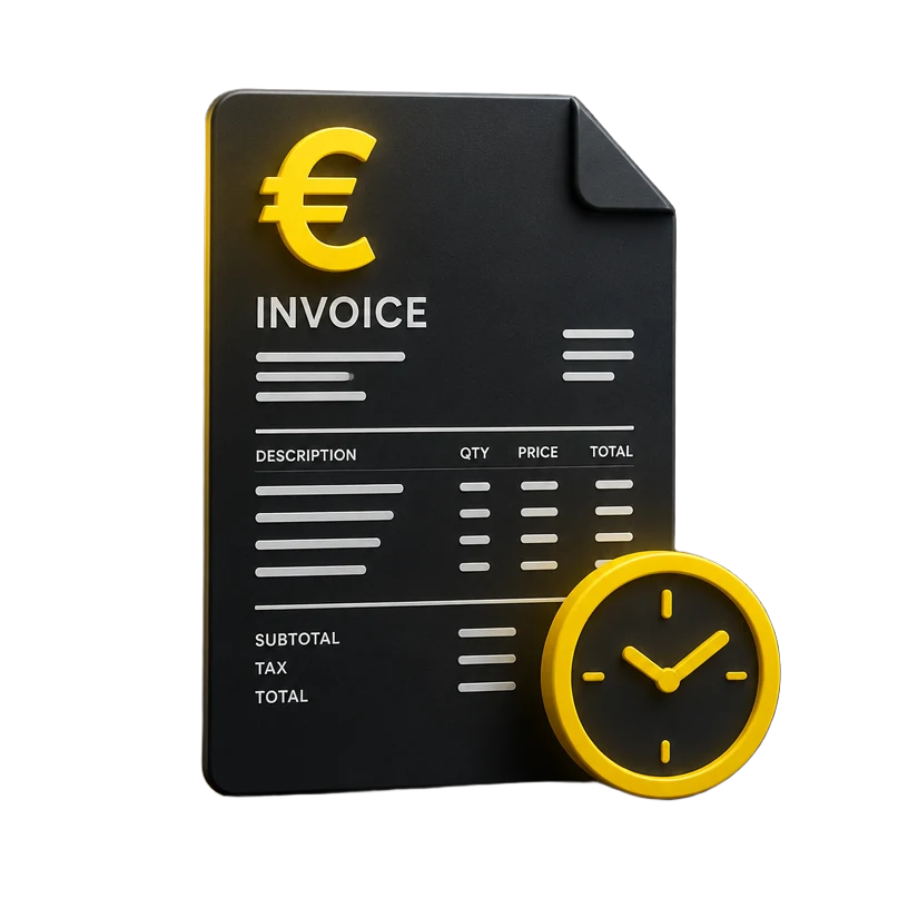 Preventivo con prezzo e orologio